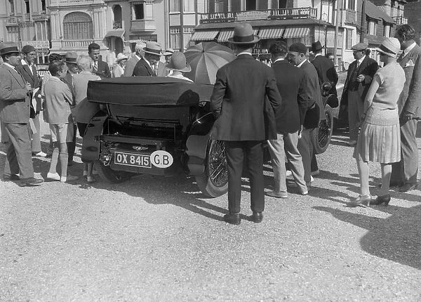 Bentley 4-seater of SK Thornley, Boulogne Motor Week, France, 1928. Artist: Bill Brunell