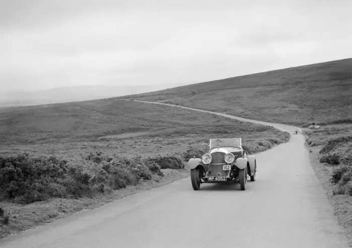 Framed Print : Bentley of FE Elgood, winner of a premier award at the MCC Torquay Rally, July 1937 Framed Print : Bentley of FE Elgood, winner of a premier award at the MCC Torquay Rally, July 1937