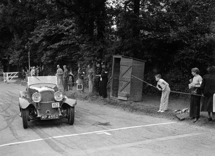 Framed Print : Bentley of FE Elgood, winner of a premier award at the MCC Torquay Rally, July 1937 Framed Print : Bentley of FE Elgood, winner of a premier award at the MCC Torquay Rally, July 1937