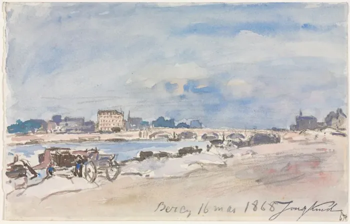 Framed Print : Bercy, 1868. Creator: Johan Barthold Jongkind (Dutch, 1819-1891) Framed Print : Bercy, 1868. Creator: Johan Barthold Jongkind (Dutch, 1819-1891)