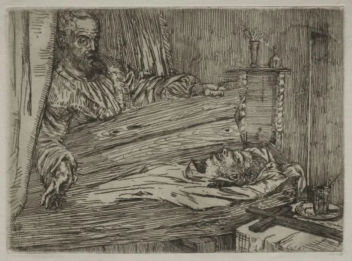 Framed Print : Berenice. Creator: Alphonse Legros (French, 1837-1911) Framed Print : Berenice. Creator: Alphonse Legros (French, 1837-1911)