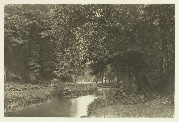 Framed Print : In Beresford Dale, 1880s. Creator: Peter Henry Emerson Framed Print : In Beresford Dale, 1880s. Creator: Peter Henry Emerson