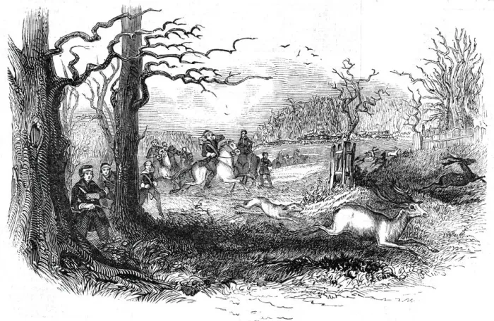 Framed Print : The Berkeley Hunt, 1844. Creator: Unknown Framed Print : The Berkeley Hunt, 1844. Creator: Unknown