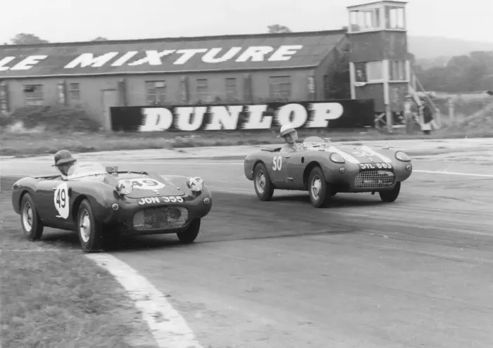 Framed Print : Berkeleys racing at B. A. R. C. event, Goodwood 1957. Creator: Unknown Framed Print : Berkeleys racing at B. A. R. C. event, Goodwood 1957. Creator: Unknown