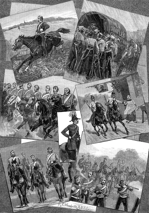 Framed Print : Out with the Berkshire Yeomanry, 1881. Creator: Unknown Framed Print : Out with the Berkshire Yeomanry, 1881. Creator: Unknown