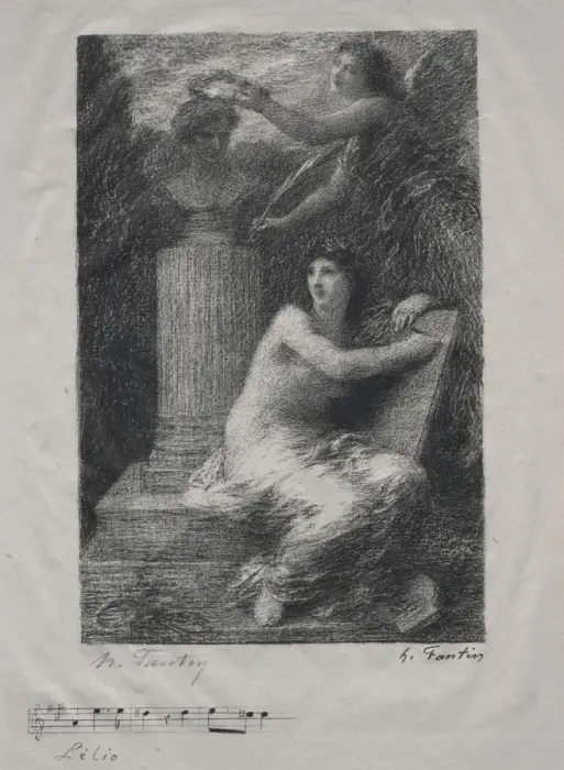 Framed Print : A Berlioz. Creator: Henri Fantin-Latour (French, 1836-1904) Framed Print : A Berlioz. Creator: Henri Fantin-Latour (French, 1836-1904)