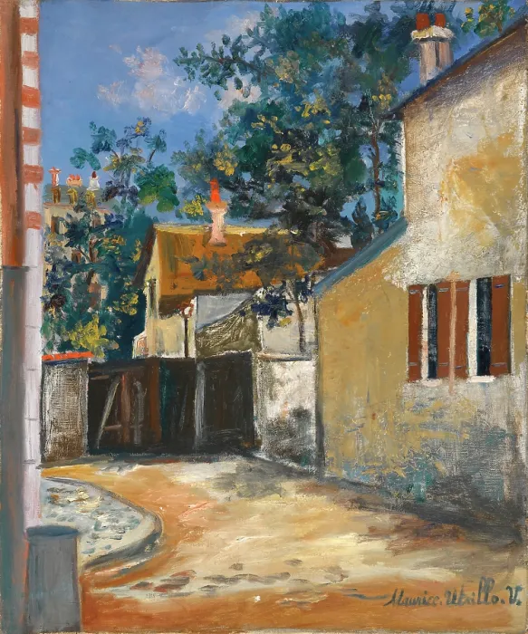 Framed Print : The Berlioz House, Montmartre, c. 1920. Creator: Maurice Utrillo Framed Print : The Berlioz House, Montmartre, c. 1920. Creator: Maurice Utrillo