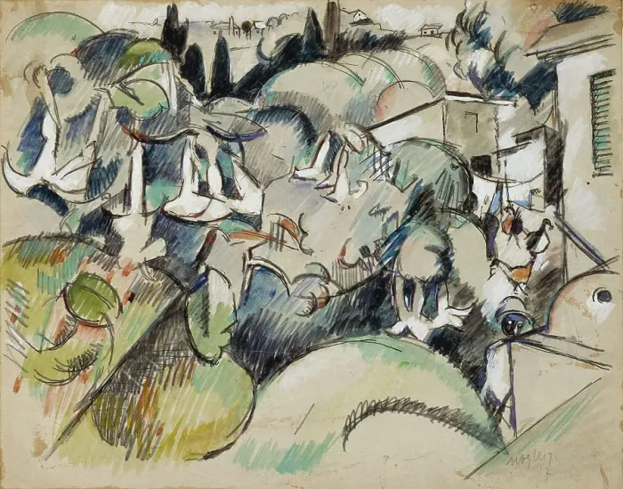 Framed Print : Bermuda, 1917. Creator: Albert Gleizes Framed Print : Bermuda, 1917. Creator: Albert Gleizes