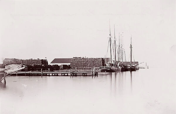 Bermuda Hundred Landing, James River, 1864. Creator: Andrew Joseph Russell