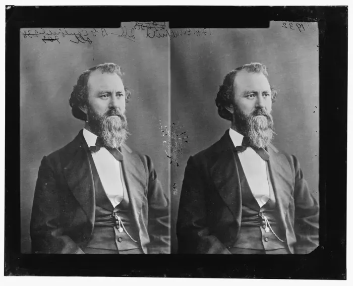 Framed Print : Bernard G. Caulfield of Illinois, 1865-1880. Creator: Unknown Framed Print : Bernard G. Caulfield of Illinois, 1865-1880. Creator: Unknown