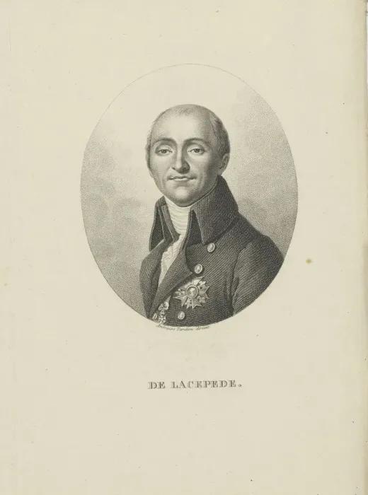 Framed Print : Bernard-Germain-Etienne de la Ville-sur-Illon, comte de Lacepede (1756-1815), c Framed Print : Bernard-Germain-Etienne de la Ville-sur-Illon, comte de Lacepede (1756-1815), c