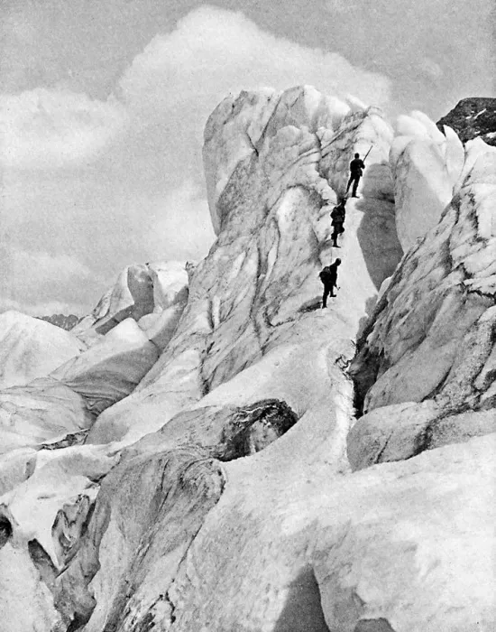 Framed Print : The Bernina Range, Alps, early 20th century Framed Print : The Bernina Range, Alps, early 20th century