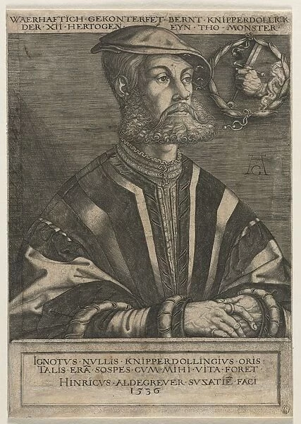 Bernt Knipperdolling, 1536. Creator: Heinrich Aldegrever (German, 1502-1555  /  61)
