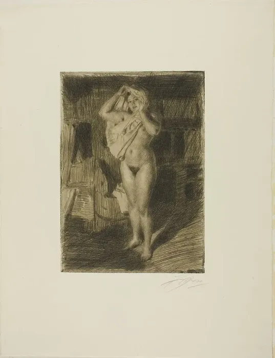 Framed Print : Berserk, 1914. Creator: Anders Leonard Zorn Framed Print : Berserk, 1914. Creator: Anders Leonard Zorn