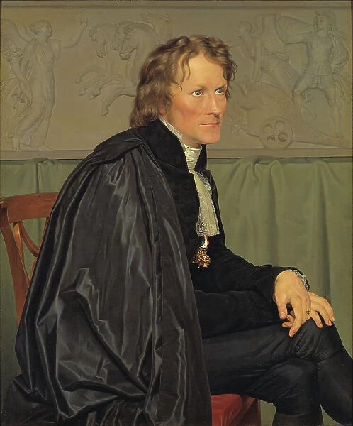 Bertel Thorvaldsen, the Danish Sculptor, 1832. Creator: CW Eckersberg