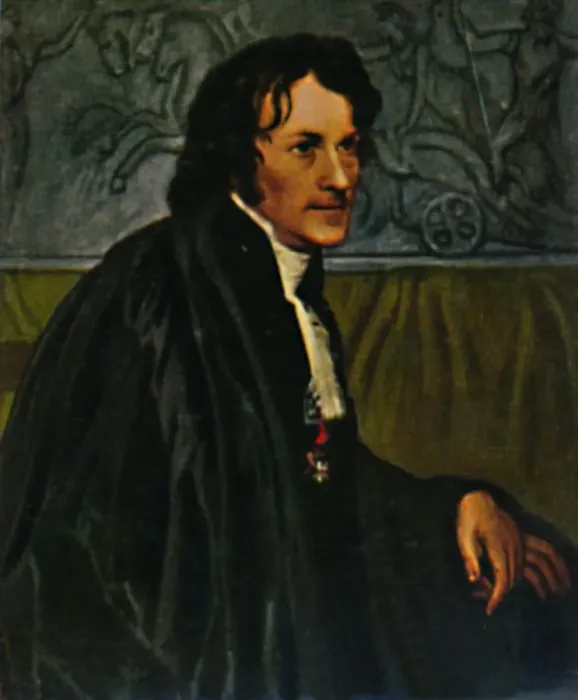 Framed Print : Bertel Thorwaldsen 1768-1844. - Gemalde von Eckersberg, 1934 Framed Print : Bertel Thorwaldsen 1768-1844. - Gemalde von Eckersberg, 1934