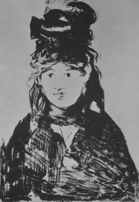 Framed Print : Berthe Morisot, c. 1870s, (1946). Artist: Edouard Manet Framed Print : Berthe Morisot, c. 1870s, (1946). Artist: Edouard Manet