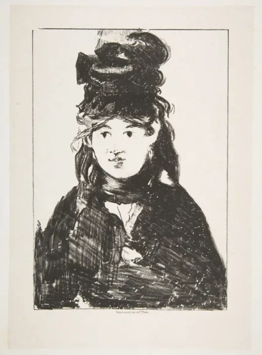 Framed Print : Berthe Morisot (In Black), 1872-74. Creator: Edouard Manet Framed Print : Berthe Morisot (In Black), 1872-74. Creator: Edouard Manet