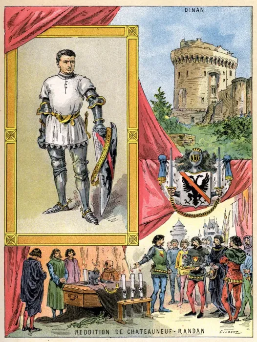 Framed Print : Bertrand du Guesclin, Breton knight, 1898. Artist: Gilbert Framed Print : Bertrand du Guesclin, Breton knight, 1898. Artist: Gilbert