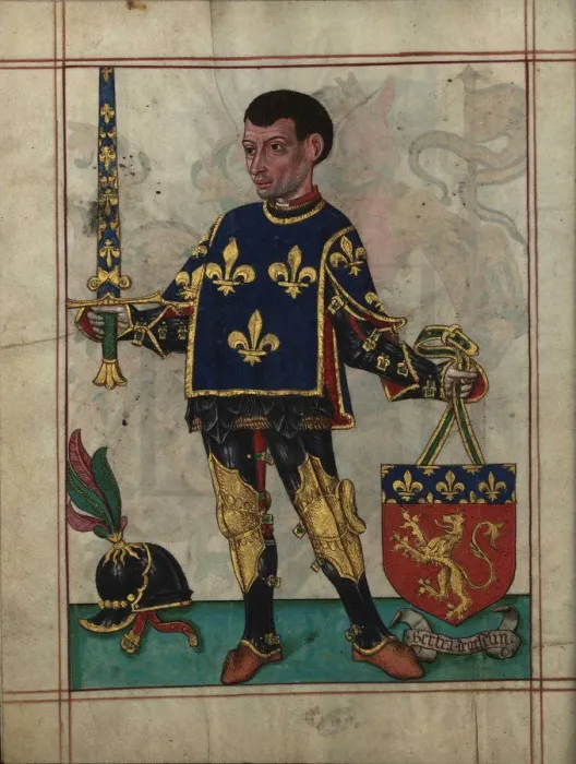 Framed Print : Bertrand du Guesclin (From Livro do Ameiro-Mor), 1509. Artist: Anonymous Framed Print : Bertrand du Guesclin (From Livro do Ameiro-Mor), 1509. Artist: Anonymous