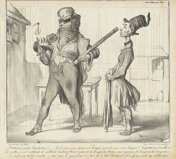 Bertrand, j'adore l'industrie... 19th century. Creator: Honore Daumier