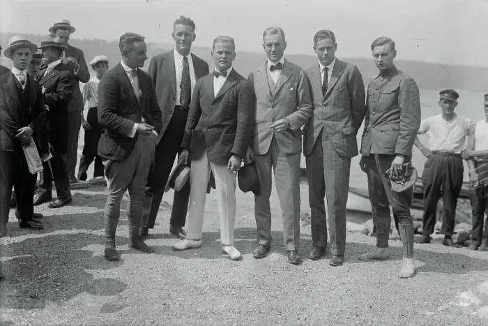 Framed Print : Beryl Kendrick, Bob Edgren, David McCulloch, Frank Trenholm Coffyn, Ripley Bowman, 1916. Creator: Bain News Service Framed Print : Beryl Kendrick, Bob Edgren, David McCulloch, Frank Trenholm Coffyn, Ripley Bowman, 1916. Creator: Bain News Service