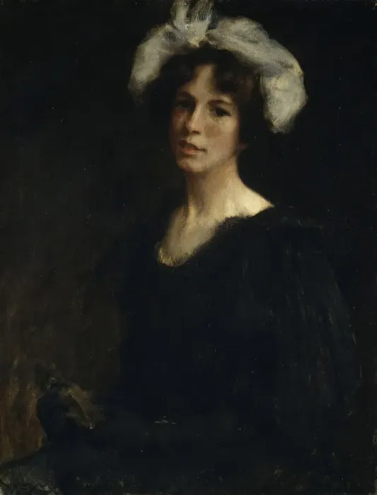 Framed Print : Bessie Potter, ca. 1895. Creator: William Merritt Chase Framed Print : Bessie Potter, ca. 1895. Creator: William Merritt Chase