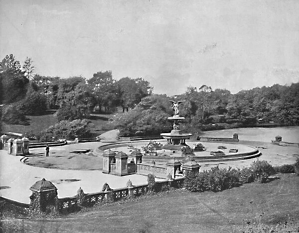 Bethesda Fountain, Central Park, New York, c1897. Creator: Unknown