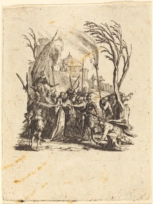 Framed Print : The Betrayal, c. 1624 / 1625. Creator: Jacques Callot Framed Print : The Betrayal, c. 1624 / 1625. Creator: Jacques Callot