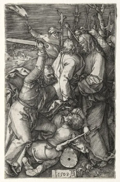 Framed Print : The Betrayal of Christ by Judas, 1508. Creator: Albrecht Dürer (German, 1471-1528) Framed Print : The Betrayal of Christ by Judas, 1508. Creator: Albrecht Dürer (German, 1471-1528)
