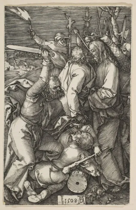Framed Print : The Betrayal of Christ, from The Passion, 1508. Creator: Albrecht Durer Framed Print : The Betrayal of Christ, from The Passion, 1508. Creator: Albrecht Durer