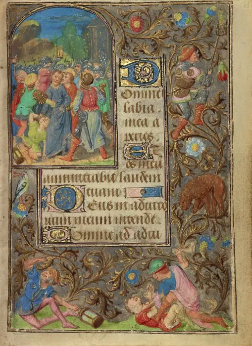 Framed Print : The Betrayal of Christ; Prayer Book of Charles the Bold, about 1471. Creator: Lieven van Lathem Framed Print : The Betrayal of Christ; Prayer Book of Charles the Bold, about 1471. Creator: Lieven van Lathem