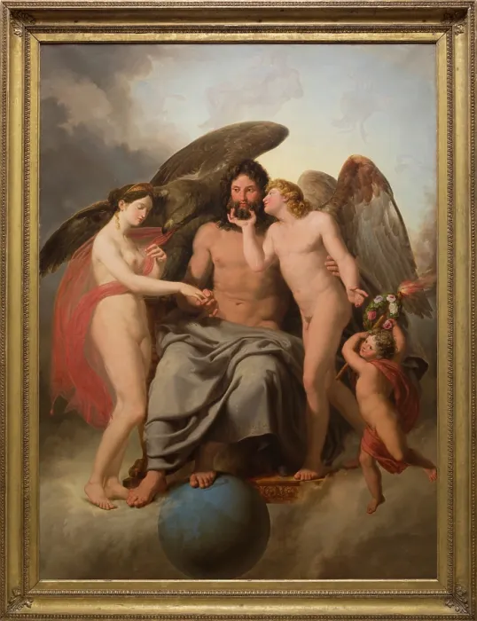 Framed Print : Betrothal of Cupid and Psyche, c1808. Creator: Filippo Pelagio, Palagi Framed Print : Betrothal of Cupid and Psyche, c1808. Creator: Filippo Pelagio, Palagi