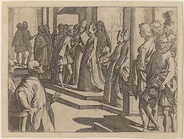 The Betrothal of Margaret of Austria to Philip III, King of Spain, 1612. Creator: Raffaello Schiaminossi