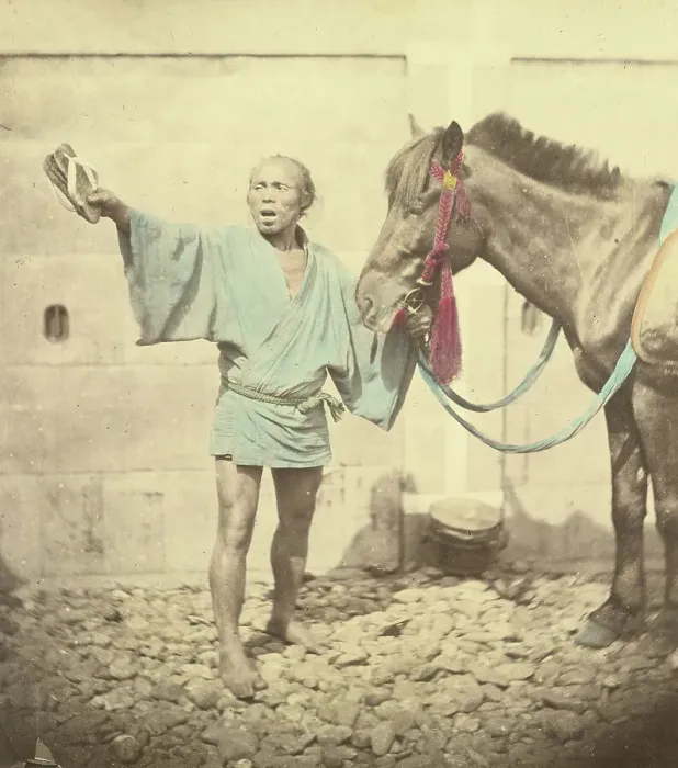 Framed Print : Betto or Groom, about 1863-1868. Creator: Felice Beato Framed Print : Betto or Groom, about 1863-1868. Creator: Felice Beato