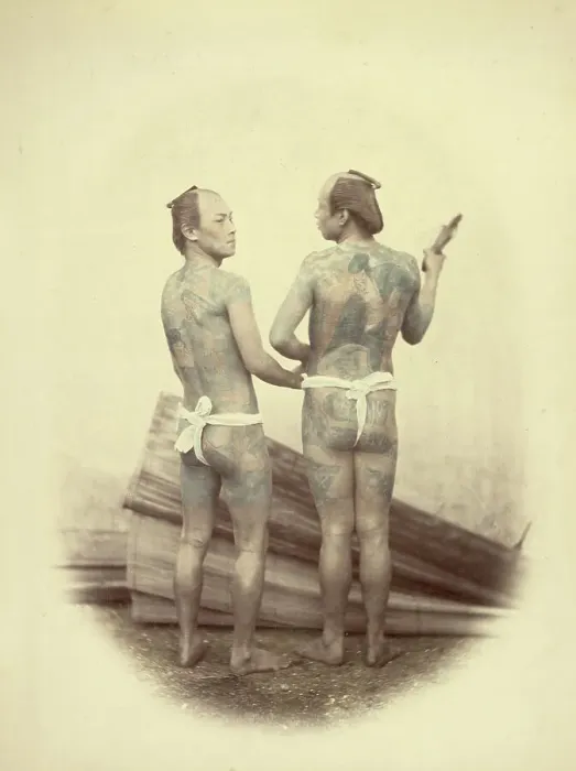 Framed Print : Bettoes, or Grooms, 1866-1867. Creator: Felice Beato Framed Print : Bettoes, or Grooms, 1866-1867. Creator: Felice Beato