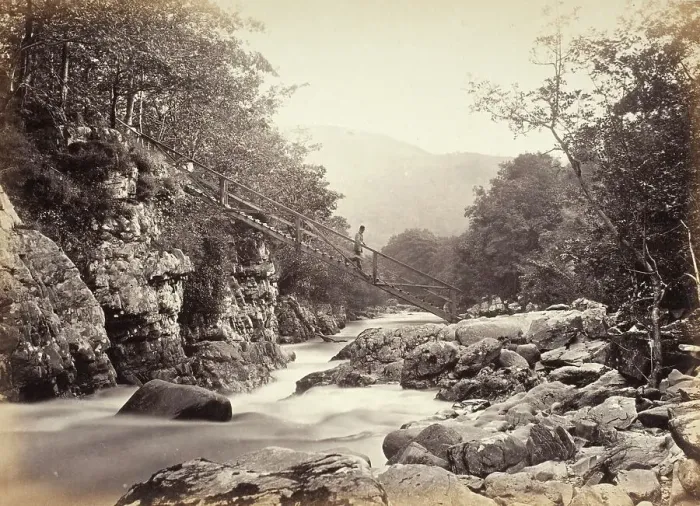 Framed Print : Bettws-Y-Coed, The Miner's Bridge (693), Printed 1860 circa. Creator: Francis Bedford Framed Print : Bettws-Y-Coed, The Miner's Bridge (693), Printed 1860 circa. Creator: Francis Bedford