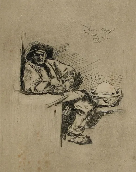 Framed Print : Beurre d'Isigny, 1875. Creator: Félicien Rops Framed Print : Beurre d'Isigny, 1875. Creator: Félicien Rops