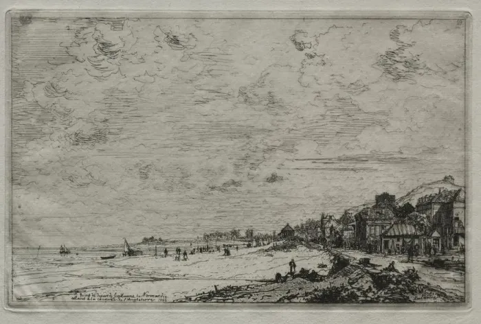 Framed Print : Beuzeval. Creator: Maxime Lalanne (French, 1827-1886) Framed Print : Beuzeval. Creator: Maxime Lalanne (French, 1827-1886)