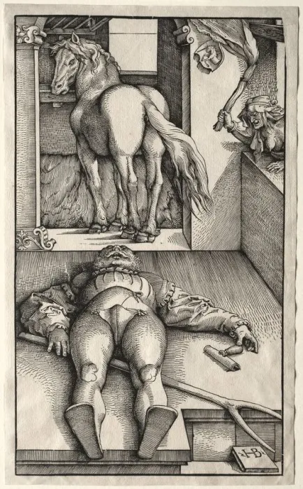 Framed Print : The Bewitched Groom, 1544-45. Creator: Hans Baldung (German, 1484 / 85-1545) Framed Print : The Bewitched Groom, 1544-45. Creator: Hans Baldung (German, 1484 / 85-1545)