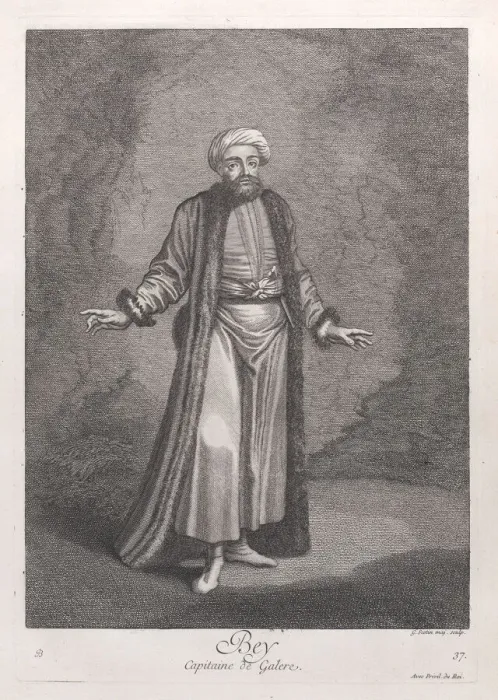 Framed Print : Bey, Capitaine de Galere, 1714-15. Creator: Unknown Framed Print : Bey, Capitaine de Galere, 1714-15. Creator: Unknown