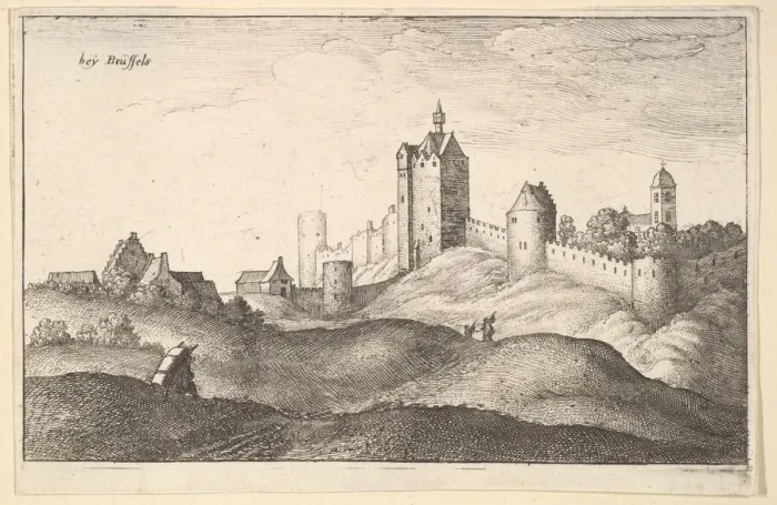 Framed Print : beyBrüssels (Brussels), ca. 1643. Creator: Wenceslaus Hollar Framed Print : beyBrüssels (Brussels), ca. 1643. Creator: Wenceslaus Hollar