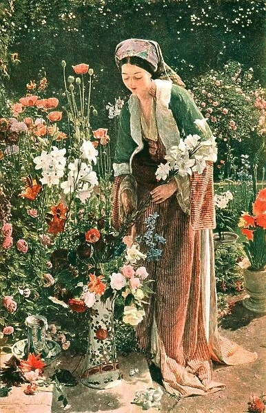 In the Beys Garden, 1865, (c1902). Creator: Unknown