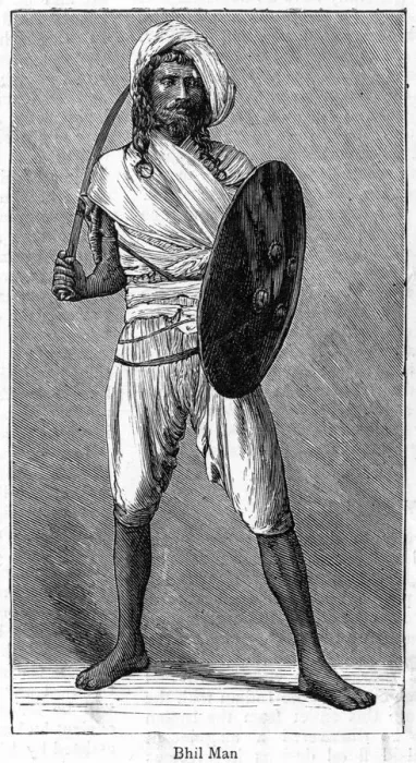 Framed Print : Bhil man, 1886 Framed Print : Bhil man, 1886