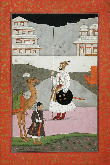 Framed Print : Bhopali Ragini, Folio from a Ragamala (Garland of Melodies), 18th century. Creator: Unknown Framed Print : Bhopali Ragini, Folio from a Ragamala (Garland of Melodies), 18th century. Creator: Unknown
