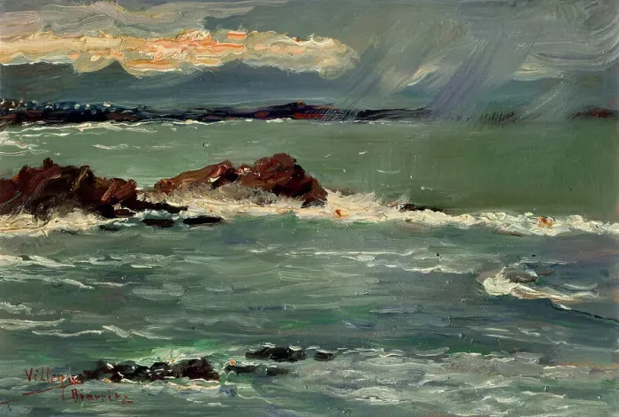 Framed Print : Biarritz, (c1900s). Creator: José Villegas Cordero Framed Print : Biarritz, (c1900s). Creator: José Villegas Cordero
