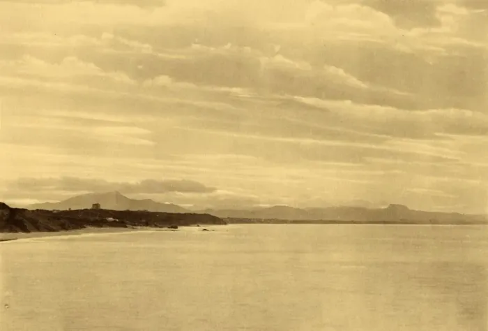 Framed Print : Biarritz - La Chaine des Pyrenees, c1930. Creator: Unknown Framed Print : Biarritz - La Chaine des Pyrenees, c1930. Creator: Unknown