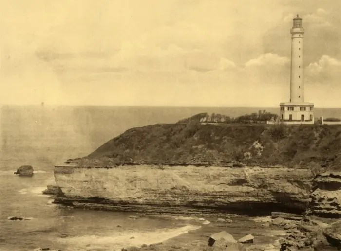 Framed Print : Biarritz - Le Phare, (The Lighthouse), c1930. Creator: Unknown Framed Print : Biarritz - Le Phare, (The Lighthouse), c1930. Creator: Unknown
