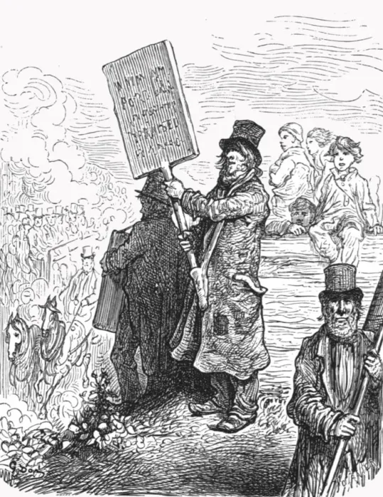Framed Print : Bible Hawker, 1872. Creator: Gustave Doré Framed Print : Bible Hawker, 1872. Creator: Gustave Doré