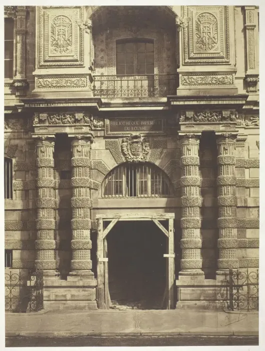 Framed Print : Bibliotheque Imperial du Louvre, Paris, 1854. Creators: Bisson Freres Framed Print : Bibliotheque Imperial du Louvre, Paris, 1854. Creators: Bisson Freres